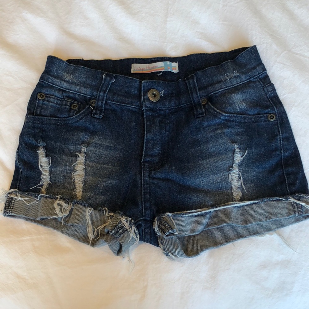 Denim shorts